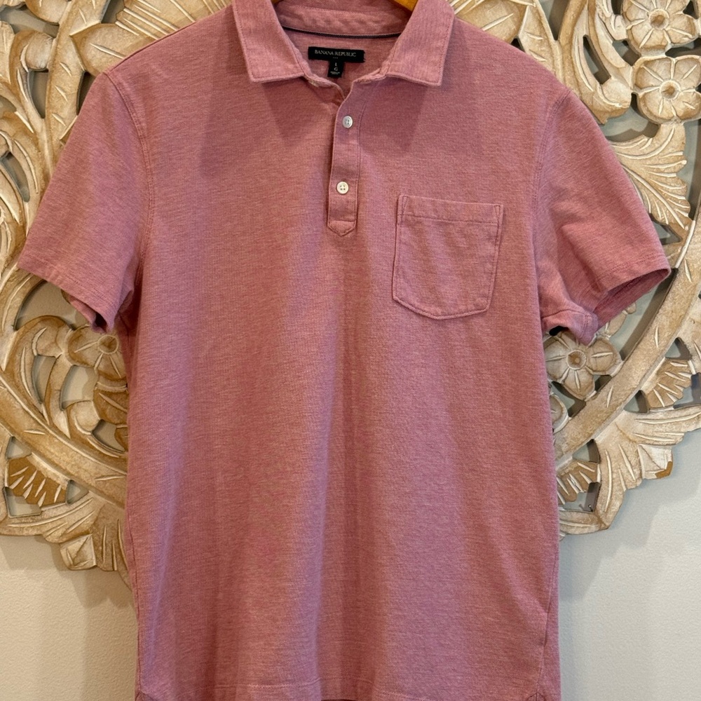 Banana Republic Dusty Rose Polo Shirt